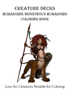 Humanoids / Monstrous Humanoids Coloring Book