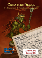 Creature Decks 3.75/PF RPG: Humanoids & Monstrous Humanoids