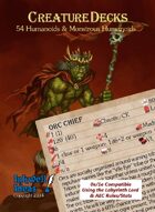 Creature Decks: 0e/1e RPG Humanoids & Monstrous Humanoids