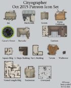 Cityographer October 2015 Monthly City Map Icons (Any Editor)