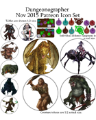 Dungeonographer November 2015 Monthly Map Icons (Any Editor)