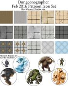 Dungeonographer February 2016 Monthly Map Icons (Any Editor)