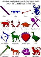 Coat of Arms Fire/Ice Symbols