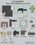 Cityographer May 2016 Monthly City Map Icons (Any Editor)