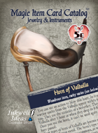Magic Item Card Catalog: Jewelry & Instruments