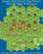 Worldographer Feywild World/Kingdom, Village, & Battlemat Map Icons