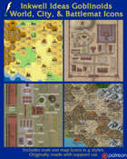 Worldographer Goblinoids Battlemat, Settlement, and World/Kingdom Map Icons