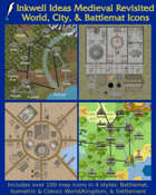 Worldographer Low Fantasy (Sword & Sorcery) Battlemat, Settlement, and World/Kingdom Map Icons