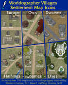 Worldographer Villages Settlement Map Icons