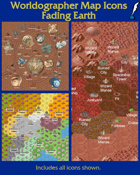 Worldographer Fading Earth Settlement and World/Kingdom Map Icons