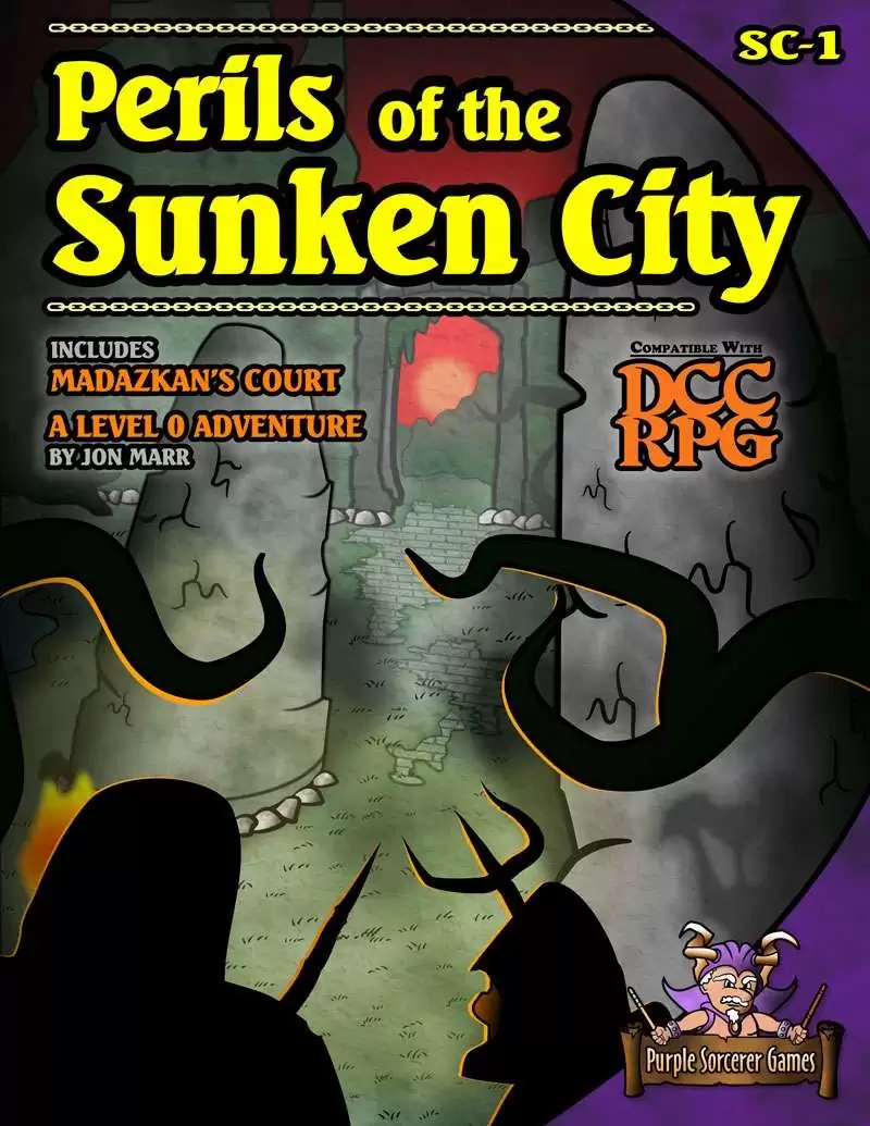 アート・デザイン・音楽 dungeons & dragons City of Peril TRPG Perils of the Sunken City (DCC RPG) - Purple Sorcerer Games