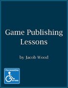 Game Publishing Lessons