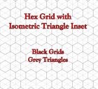 Hex Grid with Isometric Triangle Inset