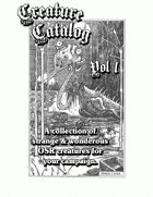 Creature Catalog, Volume 1