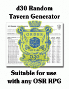 d30 Random Tavern Generator