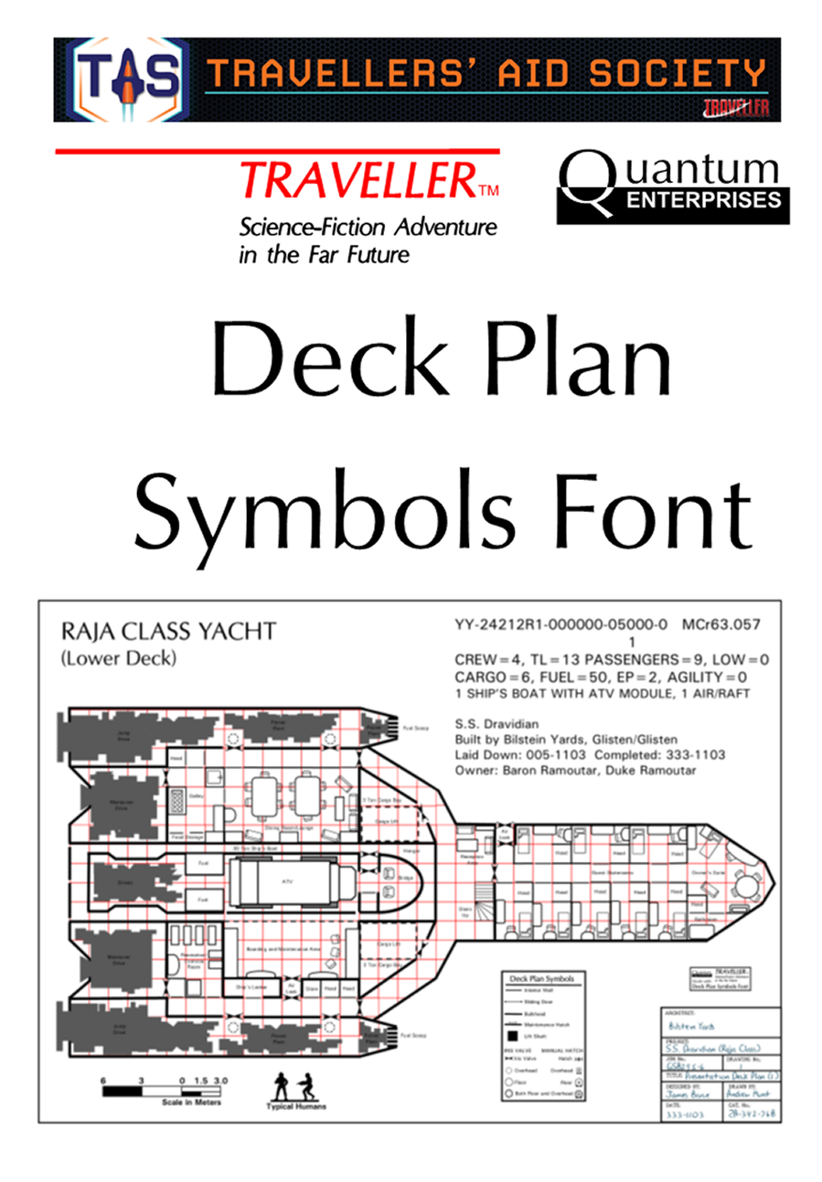 Traveller Deck Plan Symbols Font - Mongoose | Travellers' Aid Society ...