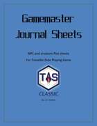 Traveller GM Intuitive Journal Sheets