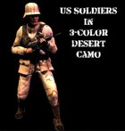 25mm Soldiers in 3-Color Desert Camo
