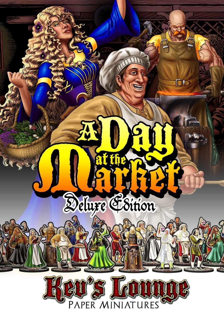 Kev's Lounge Paper Minis: A Day at the Market (Deluxe Edition)