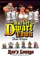 Kev's Lounge Paper Minis: The Market in Dwarf Town (Basic Edition)