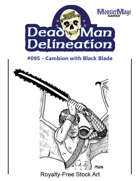 Dead Man Delineation 095 - Cambion with Black Blade (1/4 Page)