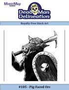MMGSA105 - Pig-Faced Orc (1/4 page)