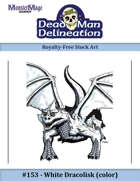 153 - White Dracolisk (color, 1/4 page)