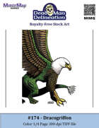 174 - Dracogriffon (color, 1/4 page)