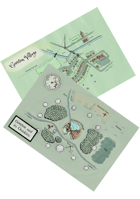 OneDice: Bit Odd, Innit? Village and Region Poster Maps