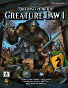 Rolemaster Creature Law Volume One (RMU)