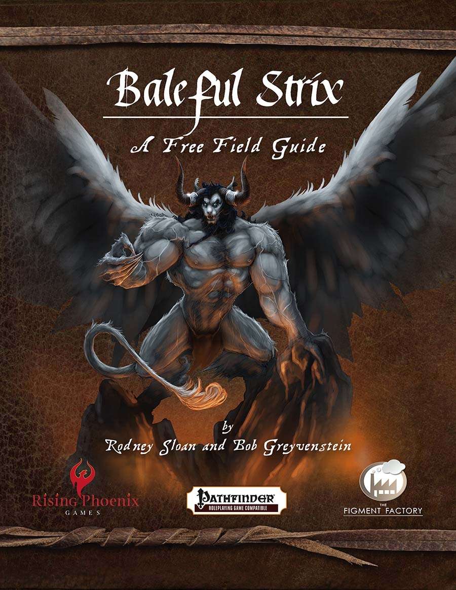 Baleful Strix — A Free Field Guide - Rising Phoenix Games | Pathfinder RPG  Compatible | University of Scarthey | DriveThruRPG