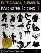 Elite Design Elements: Monster Icons 1