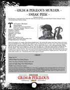Grim & Perilous Murder (Early Access) - Supplement for Zweihander RPG