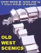 Vulture Gulch old west cardstock buildings set