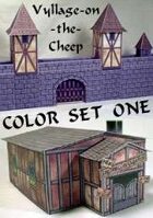 Vyllage-on-the-Cheep COLOR Buildings Set #1
