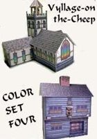Vyllage-on-the-Cheep COLOR Buildings Set #4