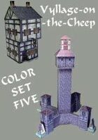 Vyllage-on-the-Cheep COLOR Buildings Set #5
