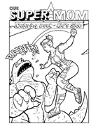 Our Super Mom - Coloring Book
