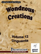 Wondrous Creations 12: Unguents