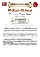 DMGenie OGL Content - Taverner's Trusty Tome