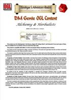 DMGenie OGL Content - Alchemy & Herbalists