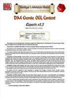 DMGenie OGL Content - Experts v3.5