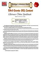 DMGenie OGL Content - Ultimate Divine Spellbook