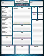 Prowlers & Paragons Ultimate Edition Hero Sheet