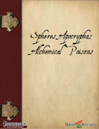 Spheres Apocrypha: Alchemical Poisons