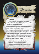 Ultimate Spheres Cards: Divination