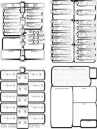 The Ultimate Hero 4 page Character Sheet