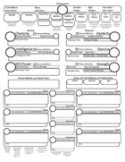 The Ultimate Hero 2 page Character Sheet