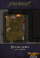 Map - Dwygar's Forge Blacksmith Shop; City of Kowal
