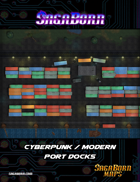 Map - Cyberpunk - Cargo Dock Yard (95x90)
